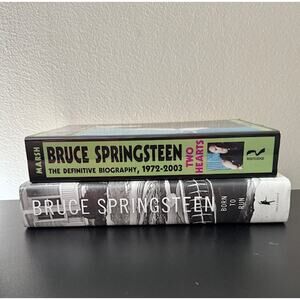 Bruce Springsteen Born To Run & Two Hearts Definitive Biography Book Bundle